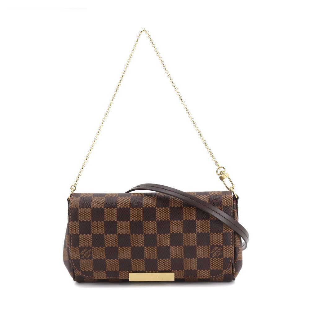 Louis Vuitton Damier Favorite PM Chain Shoulder Bag Ebene